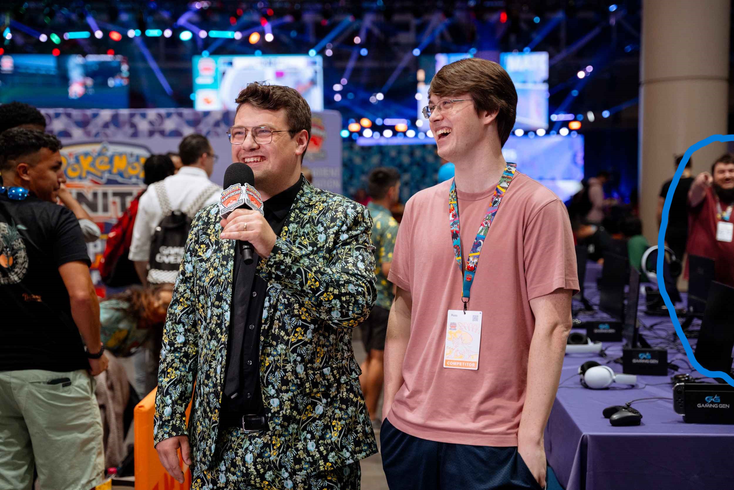 me getting interviewed at the North America Pokemon Championships